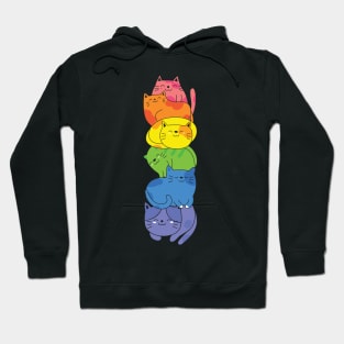 Rainbow of Cats Hoodie